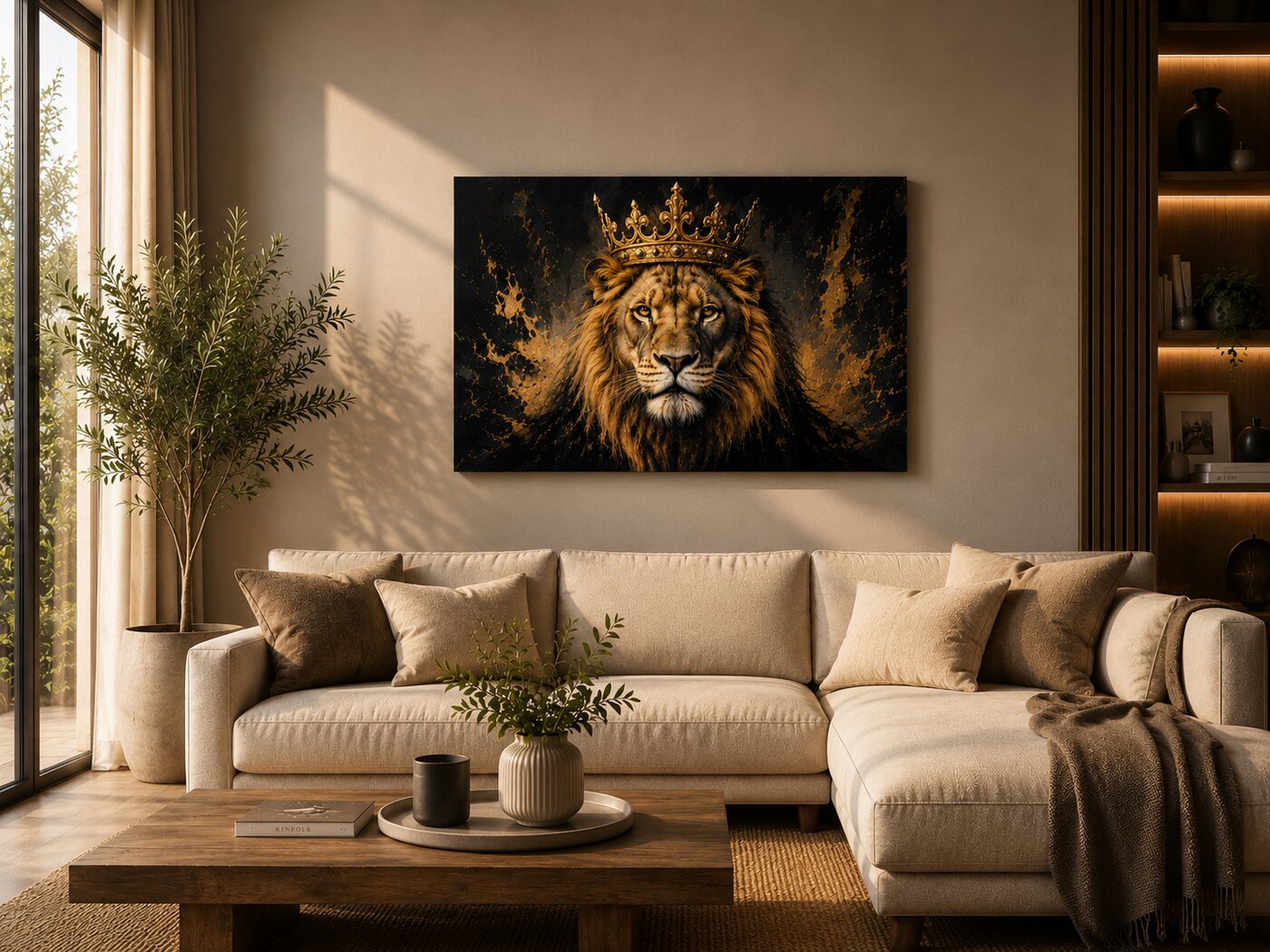 Lion couronné
